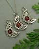 wisiory Wisiorek księżyc czerwony karneol wire wrapping 3