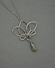 wisiory Wisiorek kwiat lotosu labradoryt wire wrapping 1