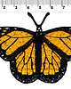 naszywki na ubrania Naszywka termo przylepna motyl Monarcha 2
