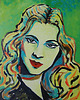obrazy Obraz olejny do salonu portret joan fontaine 3