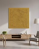 obrazy Płaskorzeźba ścienna  z kompozytu żywiczego kolor Ochre Yellow 3