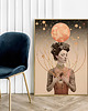plakaty Plakat  astrologia kolaż kobieta planety 1