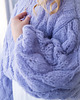 swetry damskie Sweter Divine z liśćmi, z super kid moheru z jedwabiem, handmade 1