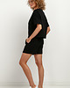 t-shirt damskie Bluza z krótkim rękawem T386, czarna 2