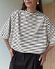t-shirt damskie T-shirt Chillout choclate stripes bawełna 6