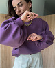 bluza bez kaptura damska Bluza Enjoyable plum 1