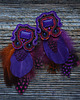 kolczyki soutache Kolczyki soutache z piórkami 6