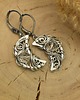 kolczyki wire wrapping Kolczyki księżyce kryształ górski wire wrapping 2
