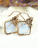 kolczyki wire wrapping Kolczyki z opalem 1