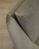 sofy i szezlongi Sofa welurowa szara, duński design, lata 80, produkcja: Dania 5