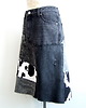 spódnice midi Patchworkowa spódnica jeans r.42 2