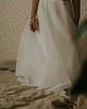 sukienki komunijne Sukienka z koła JULIE z tiulem na podszewce, biała 4