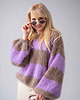 swetry damskie Sweter Duo z alpaki suri z merynosem, handmade 5