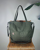 torby na ramię Lazy bag Pocket torba zielona bawełniana vegan 1