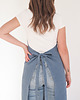 fartuchy kuchenne Lniany fartuszek classic DUSTY BLUE 1