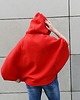bluza z kapturem damska Ponczo narzutka bluza kurtka 2