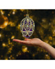 ozdoby choinkowe Bombka choinkowa: Ekskluzywne jajo Faberge z kryształem: purpurowe 2