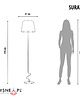 lampy podłogowe Klasyczna lampa stojąca ze stelażem w kształcie fali SURAT 2