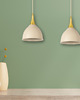 lampy wiszące Lampa Wisząca Beżowo Złota do salonu jadalni Metalowa LED 2