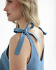 topy damskie Lniany Top MEADOW DUSTY BLUE 3