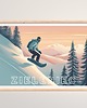 plakaty PLAKAT GÓRY snowboard zimowe sporty grafika 2