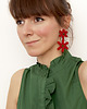 kolczyki soutache Kolczyki polski folklor - Kwiat duże 3
