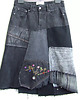 spódnice midi Czarna spódnica jeans r.44 1