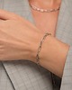 bransoletki - inne Srebrny komplet biżuterii o splocie paperclip 1