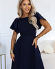 sukienki maxi damskie 694-4 MIRELLA Elegancka rozkloszowana sukienka maxi z cekinami - granat 6