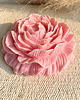 świeczniki i świece XXL Świeca sojowa dekoracyjna piwonia peonia "Peony Queen" 140x50mm różowa 1