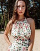 topy damskie Crop top z falbanką, RETRO AMELIA 1