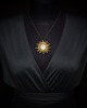 wisiory Złote słońce- wisiorek soutache 5