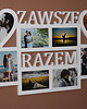 ramki na zdjęcia Multirama ramka na zdjęcia z napisem Zawsze Razem 8 zdjęć serca 1