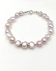 bransoletki srebrne Lśniące perły - bransoletka różana 2