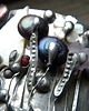 bransoletki wire wrapping Fioletowe perły  -  bransoleta mankiet CUFF 3