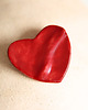 broszki Broszka czerwone serce, ceramika 1