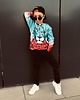 bluzy dla chłopców Bluza Chłopiec DR.CROW Lew Trójkąt 2