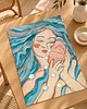 grafiki i ilustracje Łzy Oceanu gwasz na papierze 3