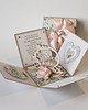 kartki scrapbooking 30 rocznica ślubu, perłowe gody, exploding box, kartka 3d 2