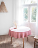 obrusy i serwetki Obrus okrągły heavy linen DUSTY PINK 2