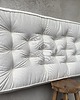 pufy do siedzenia Futon materac pikowany Velvet Siedzisko na podłogę Krem 1