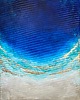 obrazy Granatowy obraz abstrakcyjny - obraz ze złotem Maldives XXII 40x50 cm 1