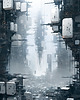 plakaty Futurystyczna Japonia, Cyberpunk - Plakat - Loft, Minimalizm 1