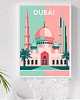 plakaty PLAKAT dekoracyjny pastelowy, Dubaj poster 2