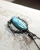 srebrne naszyjniki Larimar s195 6