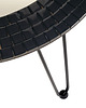 stoliki kawowe Czarny stolik kawowy z lustrem, czarny okrągły stolik, nogi metalowe hairpin 3