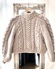 swetry damskie  Sweter handmade  chunky cable natural wełna merynosów bawełna alpaka 3