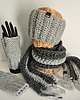 szale damskie Golf/opaska jasny szary 1
