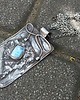 wisiory Larimar na liściu - wisiorek 2