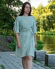 sukienki midi damskie Boho Romantyczna Muślinowa Letnia Sukienka Do Kolan W Stylu Country, 100% Baw 2